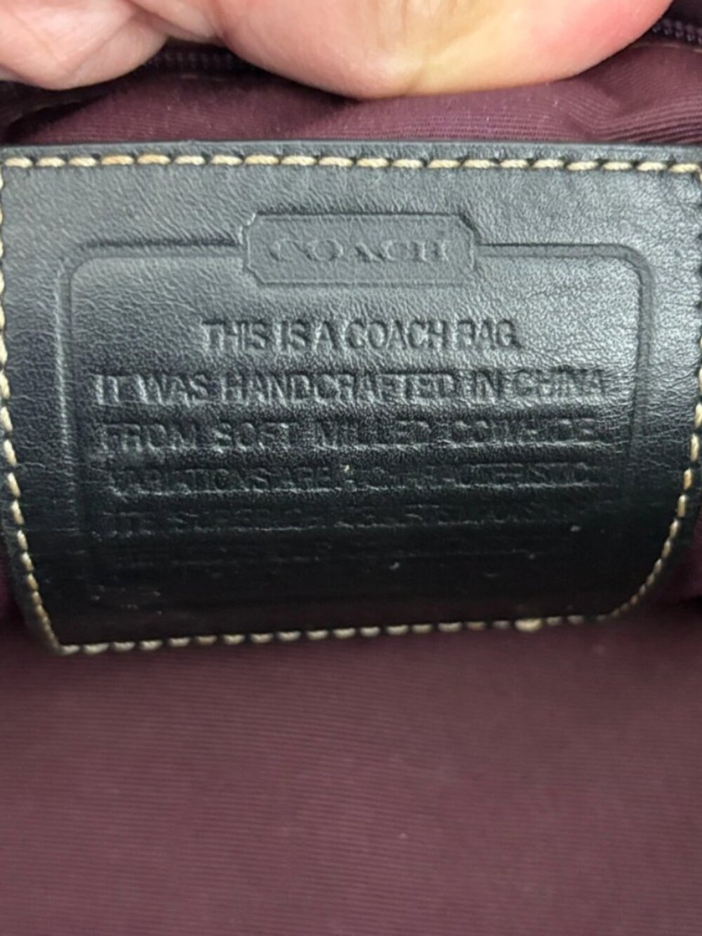 Coach Chelsea Pebbled Leather Satchel Black Bag Turnlock Front Pocket - Picture 9 of 10